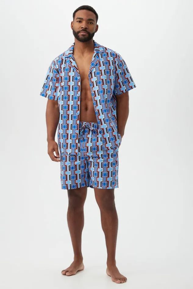 SHOP Trina Turk MEN039S SLEEPWEAR SANTA INEZ MEN039S SHORT SLEEVE SHORT JERSEY PJ SET