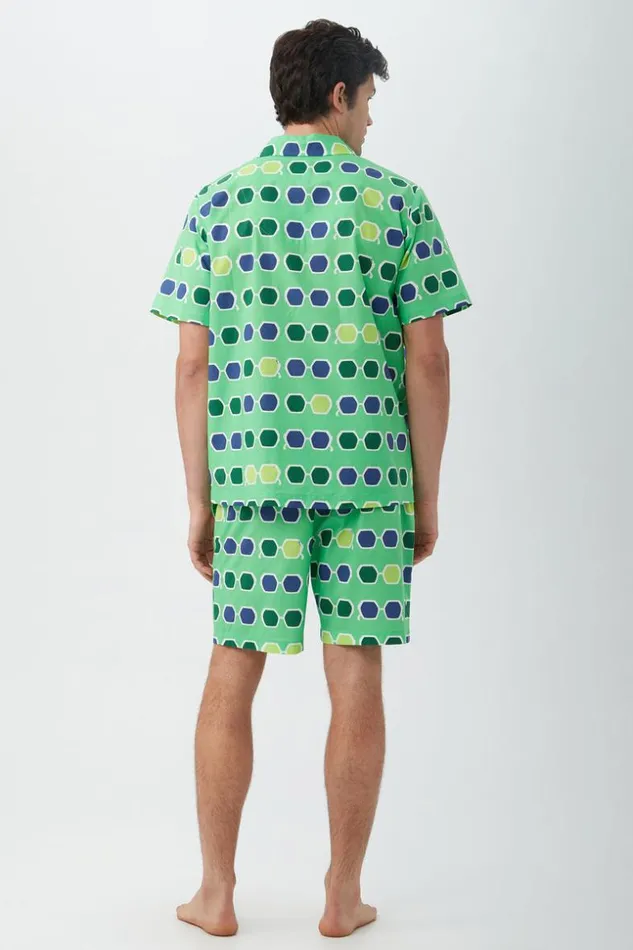 SHOP Trina Turk MEN039S SLEEPWEAR SUNGLASSES MEN039S SHORT SLEEVE BOXER SHORT POPLIN PJ SET