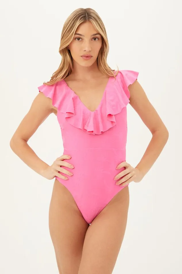 SHOP Trina Turk ONE PIECE SWIMWEAR WOMEN039S SWAY RUFFLE PLUNGE ONE PIECE SWIMSUIT SHOP Trina Turk ONE PIECE SWIMWEAR WOMEN039S SWAY RUFFLE PLUNGE ONE PIECE SWIMSUIT