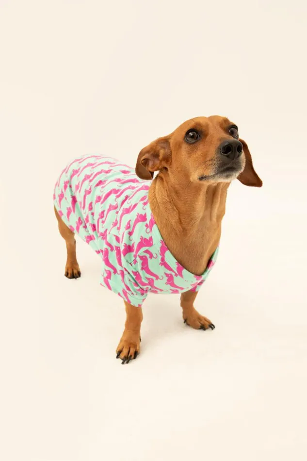 SHOP Trina Turk PETS DOG WALK JERSEY PET PAJAMA SHIRT