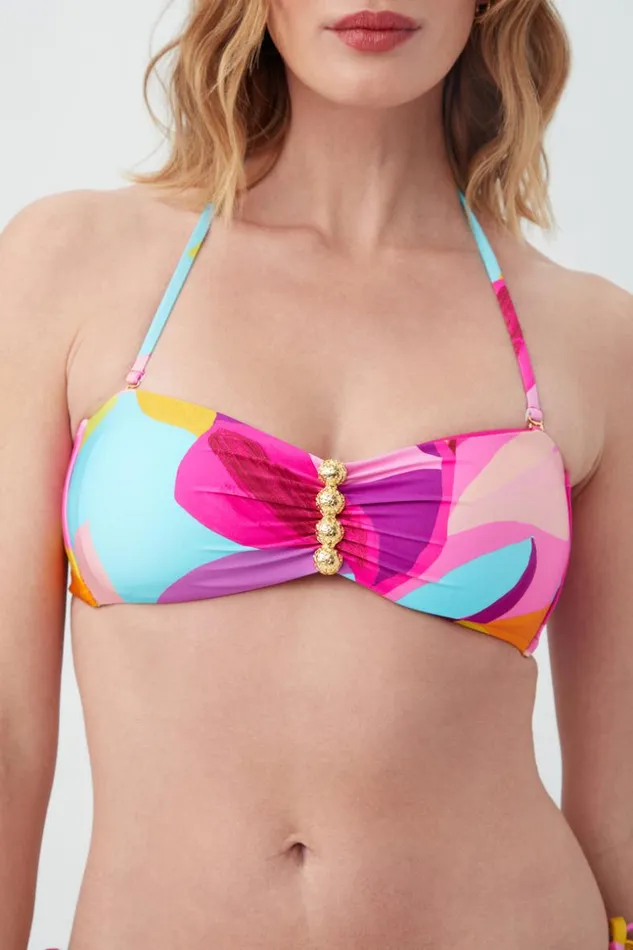SHOP Trina Turk SWIM TOPS WOMEN039S LILLETH MOLDED STRAPLESS BANDEAU SWIM TOP