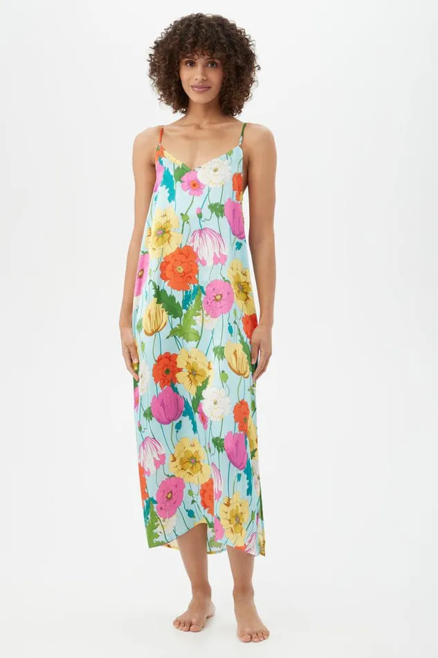 SHOP Trina Turk WOMEN039S SLEEPWEAR SUNNY BLOSSOM MAXI CHEMISE NIGHTGOWN