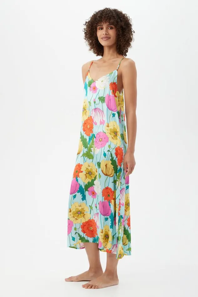 SHOP Trina Turk WOMEN039S SLEEPWEAR SUNNY BLOSSOM MAXI CHEMISE NIGHTGOWN