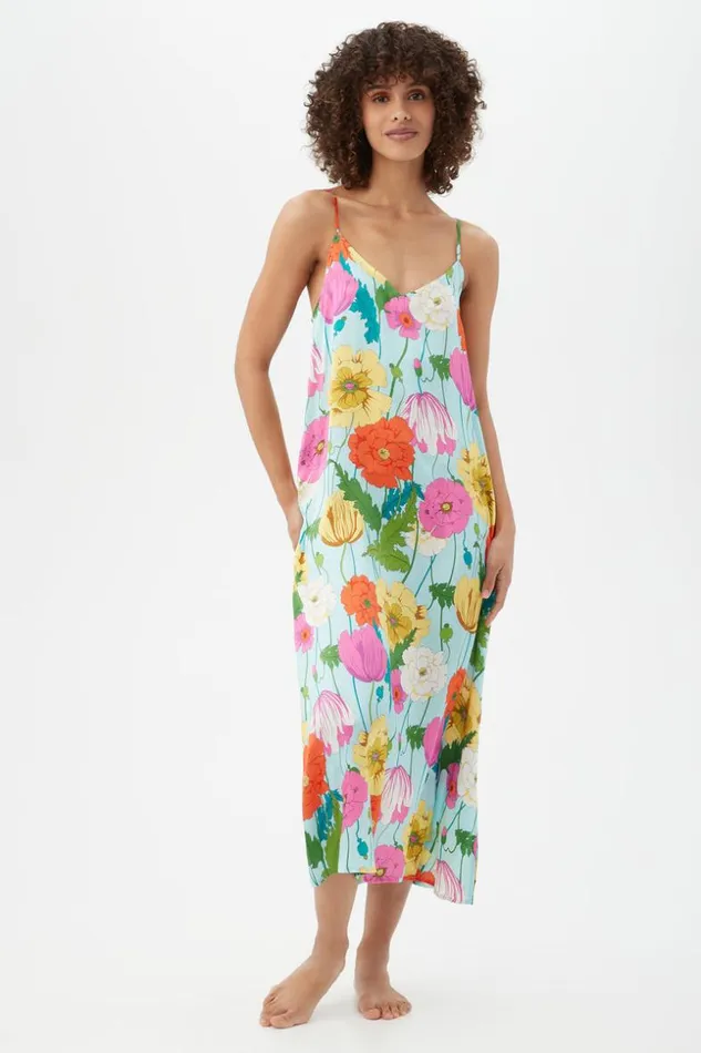 SHOP Trina Turk WOMEN039S SLEEPWEAR SUNNY BLOSSOM MAXI CHEMISE NIGHTGOWN