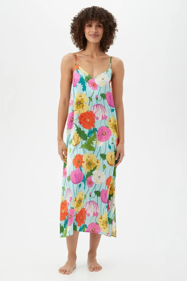 SHOP Trina Turk WOMEN039S SLEEPWEAR SUNNY BLOSSOM MAXI CHEMISE NIGHTGOWN