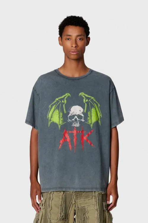 Short Sleeve Men Gallery Dept ATK NIGHT TEE Vintage Black