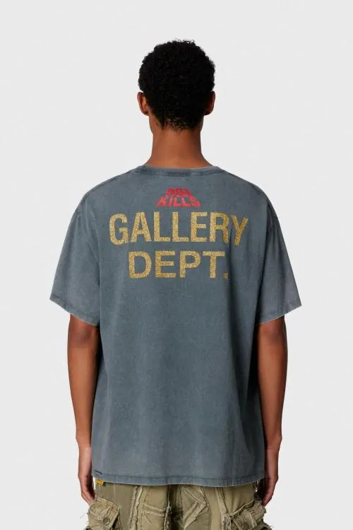 Short Sleeve Men Gallery Dept ATK NIGHT TEE Vintage Black