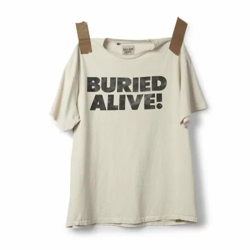 Short Sleeve Men Gallery Dept BURIED ALIVE TEE Archival White