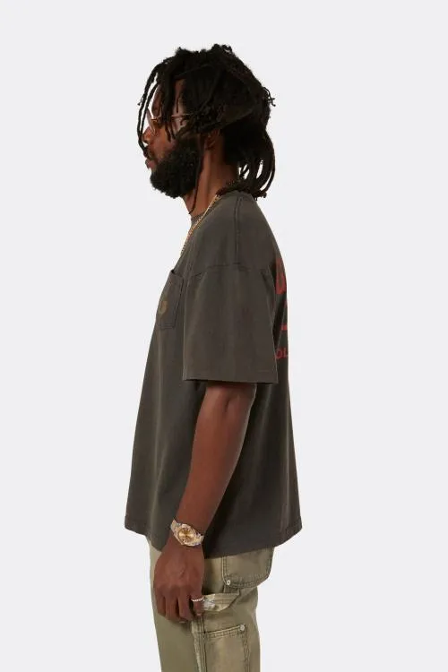 Short Sleeve Men Gallery Dept COLLECTOR RAINBOW POCKET TEE Black