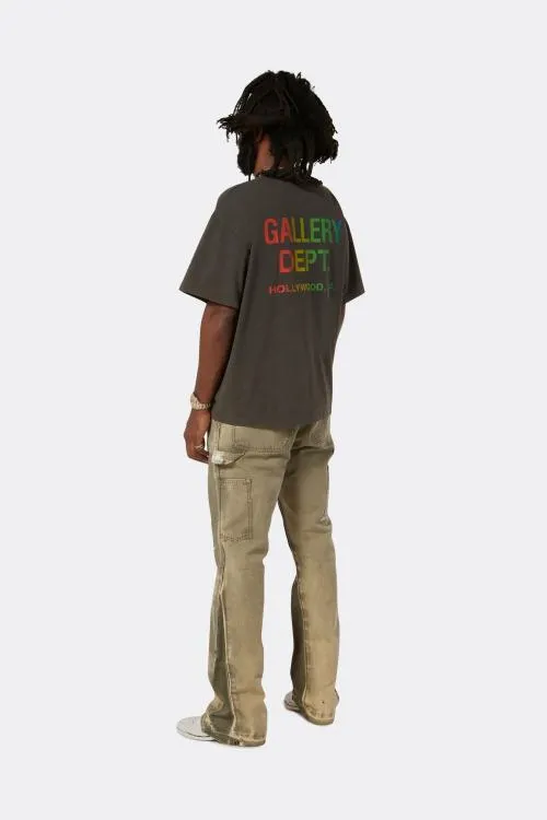 Short Sleeve Men Gallery Dept COLLECTOR RAINBOW POCKET TEE Black