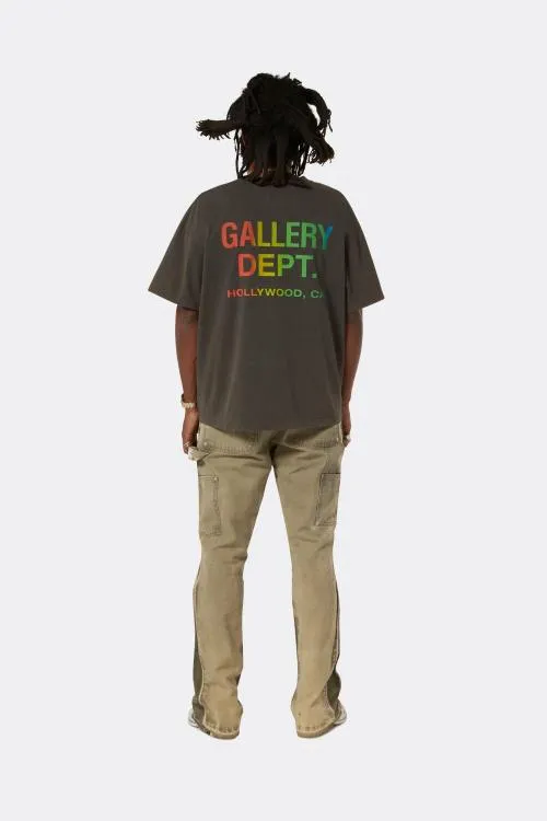 Short Sleeve Men Gallery Dept COLLECTOR RAINBOW POCKET TEE Black
