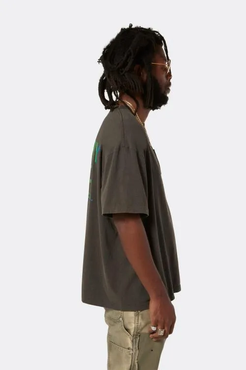 Short Sleeve Men Gallery Dept COLLECTOR RAINBOW POCKET TEE Black