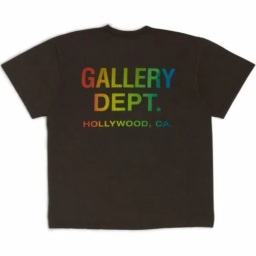 Short Sleeve Men Gallery Dept COLLECTOR RAINBOW POCKET TEE Black