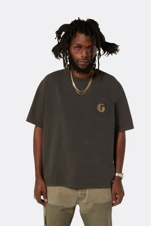 Short Sleeve Men Gallery Dept COLLECTOR RAINBOW POCKET TEE Black
