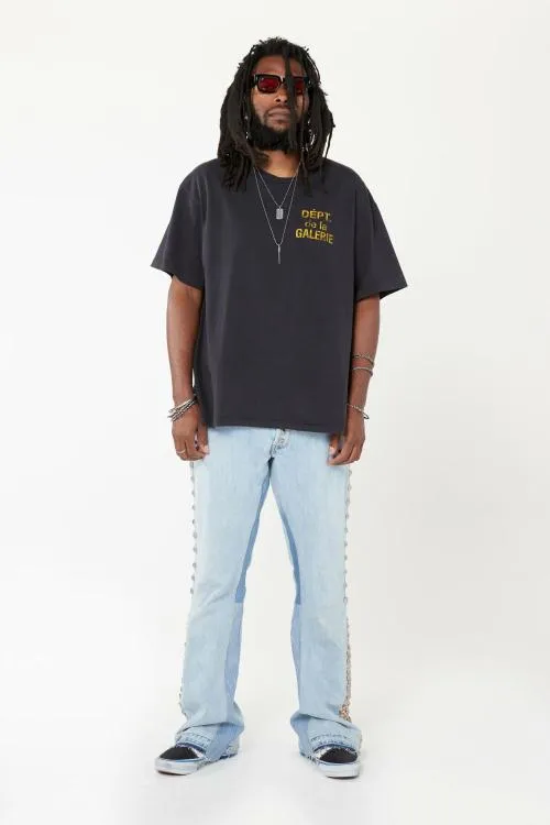 Short Sleeve Men Gallery Dept FRENCH TEE Black