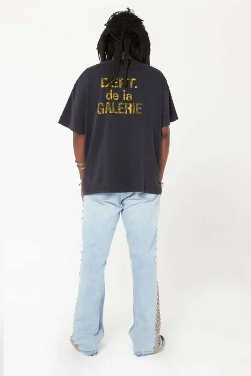 Short Sleeve Men Gallery Dept FRENCH TEE Black