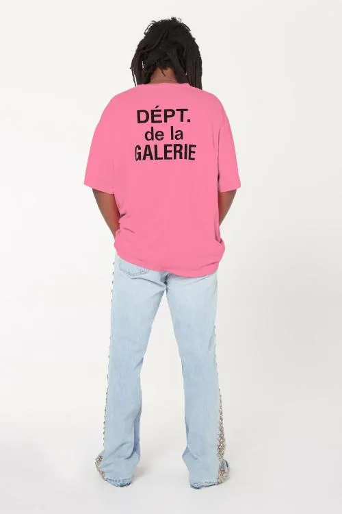 Short Sleeve Men Gallery Dept FRENCH TEE Flo Pink