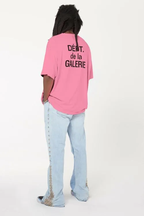 Short Sleeve Men Gallery Dept FRENCH TEE Flo Pink