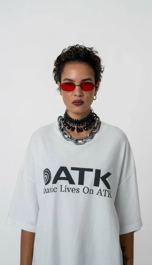 Short Sleeve Men Gallery Dept MUSIC LIVES ON ATK White