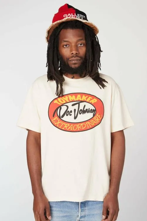 Short Sleeve Men Gallery Dept TOYMAKER TEE Antique White