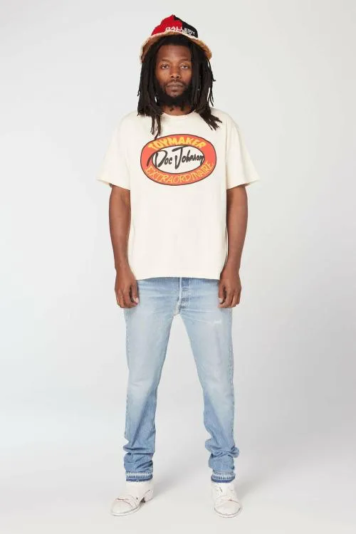 Short Sleeve Men Gallery Dept TOYMAKER TEE Antique White