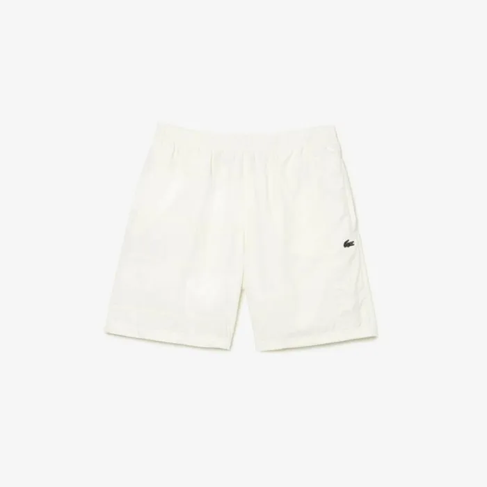 Shorts and Swim Men Lacoste Men039s Colorblock Patchwork Effect Shorts White B5l