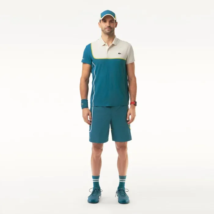 Shorts and Swim Men Lacoste Men039s Linerless Tennis Shorts Hydro Blue Iy4