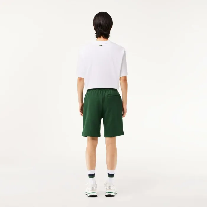 Shorts and Swim Men Lacoste Men039s Regular Fit Fleece Shorts Pine Green 132