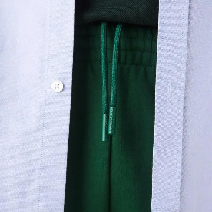 Shorts and Swim Men Lacoste Men039s Regular Fit Fleece Shorts Pine Green 132