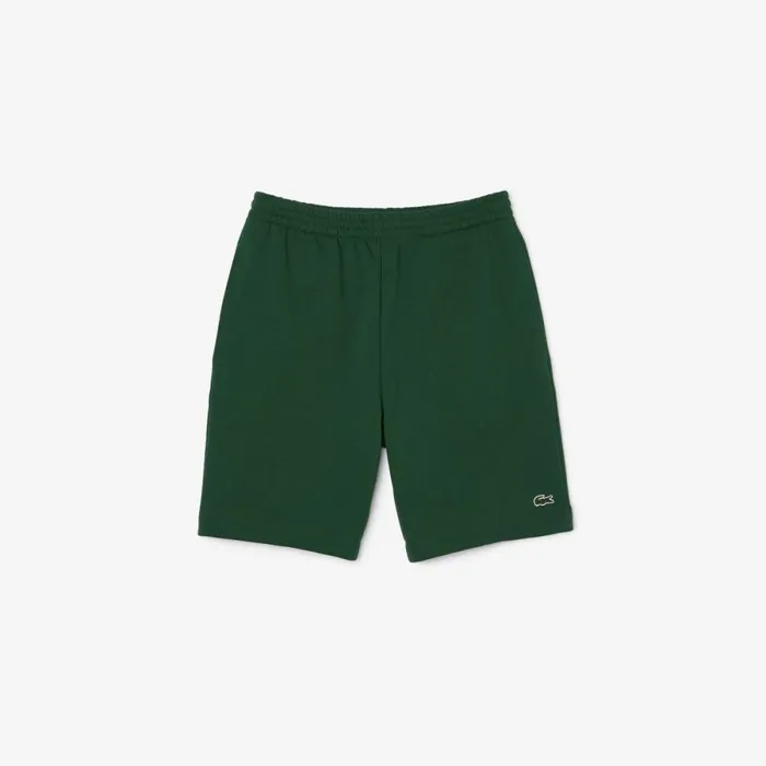 Shorts and Swim Men Lacoste Men039s Regular Fit Fleece Shorts Pine Green 132