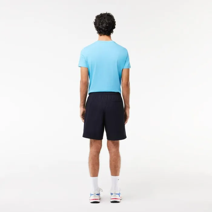 Shorts and Swim Men Lacoste Men039s Relaxed Fit Cotton Shorts Abysm Blue Hde