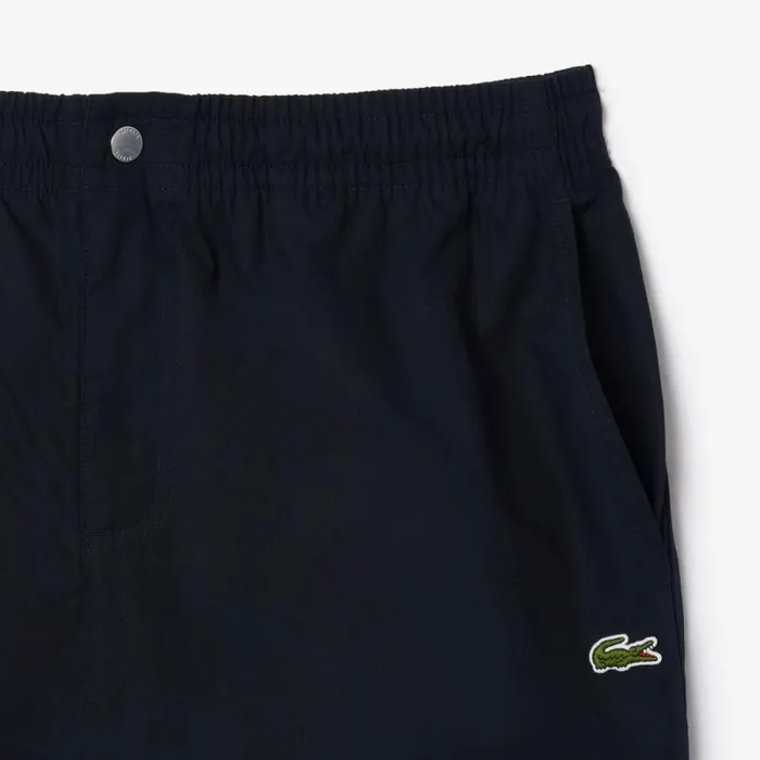 Shorts and Swim Men Lacoste Men039s Relaxed Fit Cotton Shorts Abysm Blue Hde