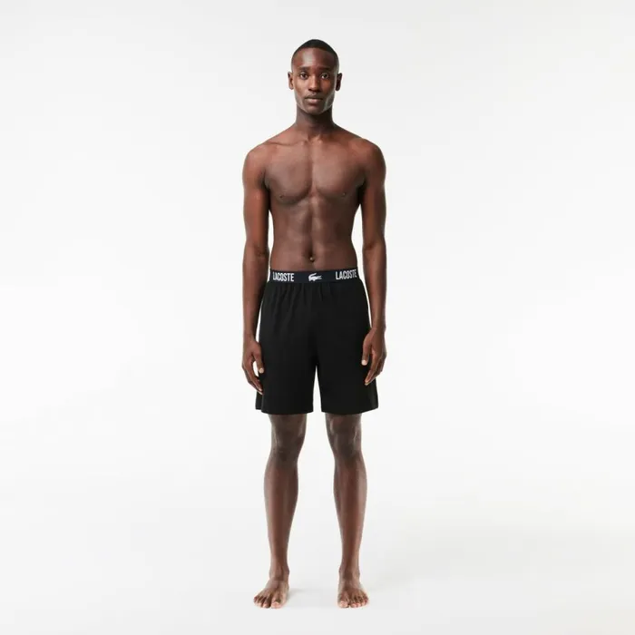 Shorts and Swim Men Lacoste Men039s Soft Cotton Jersey Pajama Shorts Black 031 Shorts and Swim Men Lacoste Men039s Soft Cotton Jersey Pajama Shorts Black 031