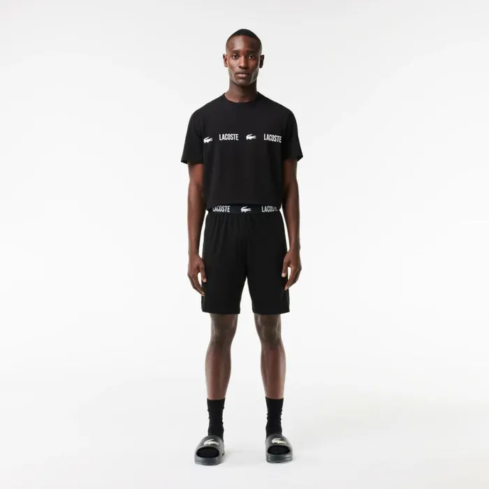 Shorts and Swim Men Lacoste Men039s Soft Cotton Jersey Pajama Shorts Black 031