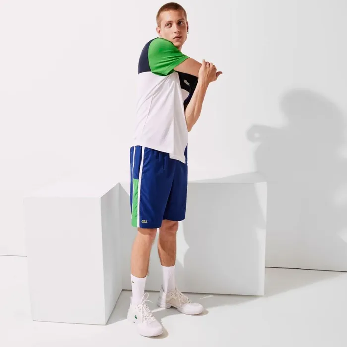 Shorts and Swim Men Lacoste Men039s Sport Colorblock Panels Lightweight Shorts Blue Green White Cl7 Shorts and Swim Men Lacoste Men039s Sport Colorblock Panels Lightweight Shorts Blue Green White Cl7