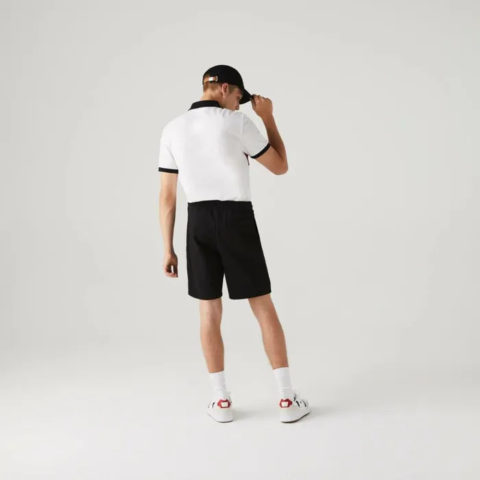 Shorts and Swim Men Lacoste Men039s SPORT Tennis Fleece Shorts Black 031