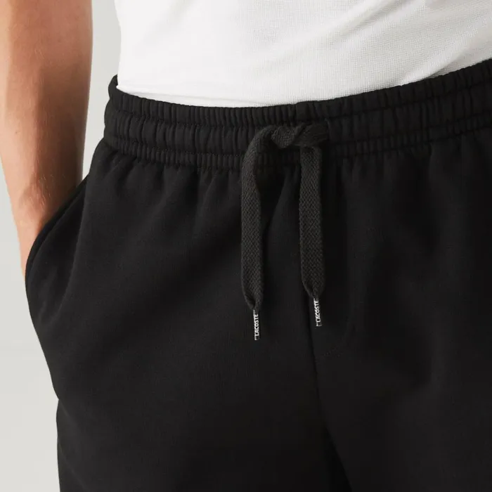 Shorts and Swim Men Lacoste Men039s SPORT Tennis Fleece Shorts Black 031