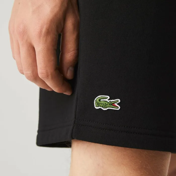 Shorts and Swim Men Lacoste Men039s SPORT Tennis Fleece Shorts Black 031