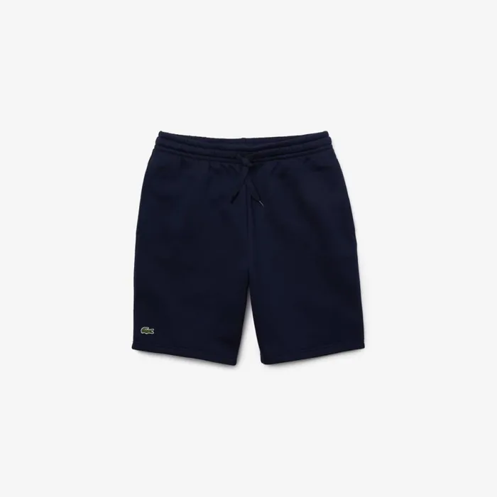Shorts and Swim Men Lacoste Men039s SPORT Tennis Fleece Shorts Navy Blue 166