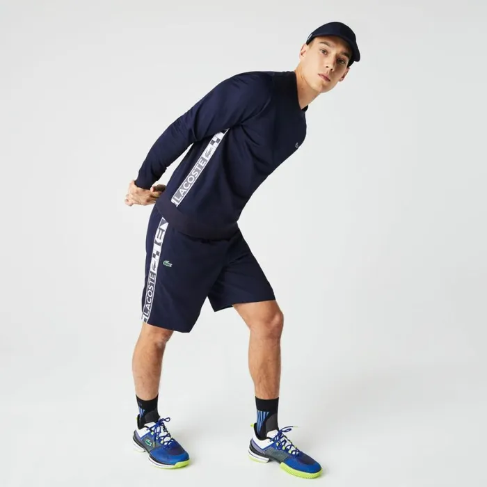 Shorts and Swim Men Lacoste Men039s SPORT Tennis Shorts Navy Blue 166