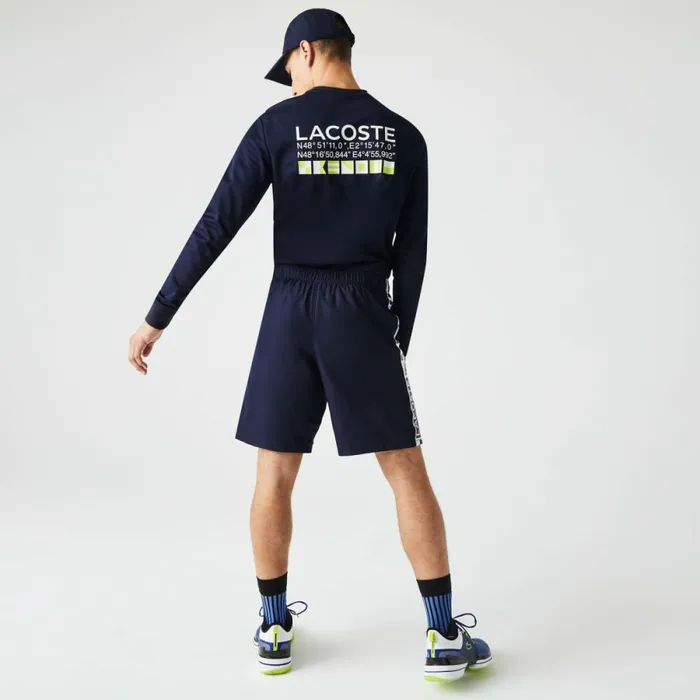 Shorts and Swim Men Lacoste Men039s SPORT Tennis Shorts Navy Blue 166