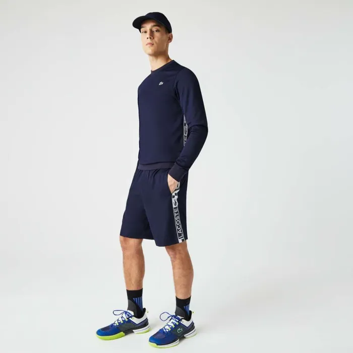 Shorts and Swim Men Lacoste Men039s SPORT Tennis Shorts Navy Blue 166