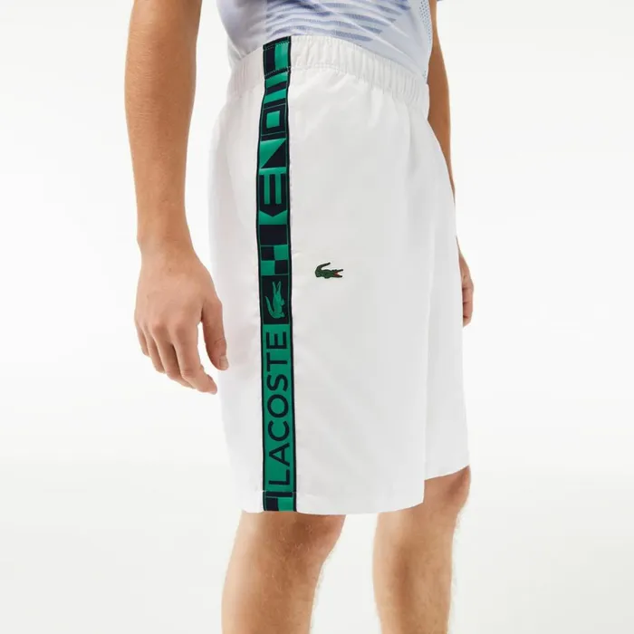Shorts and Swim Men Lacoste Men039s SPORT Tennis Shorts White 001