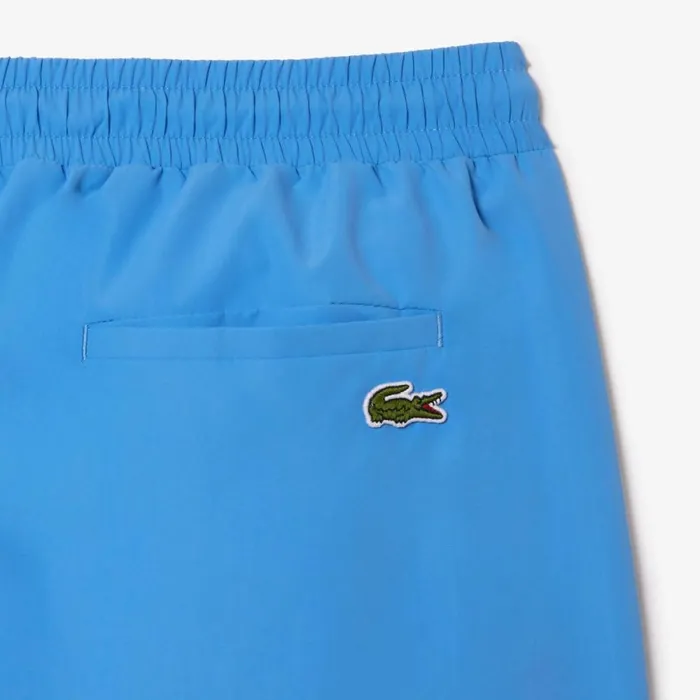 Shorts and Swim Men Lacoste Mens QuickDry Lined Swim Trunks Ethereal Blue L99
