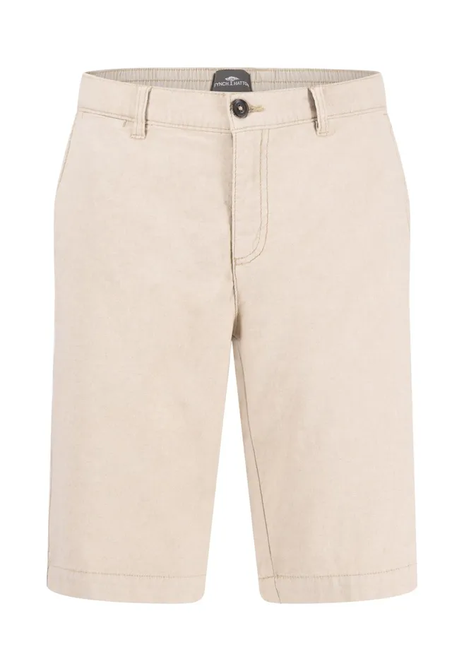 Shorts Men FYNCHHATTON Bermuda Shorts From Linen Mix Stonedark Navy