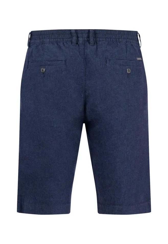 Shorts Men FYNCHHATTON Bermuda Shorts From Linen Mix Stonedark Navy