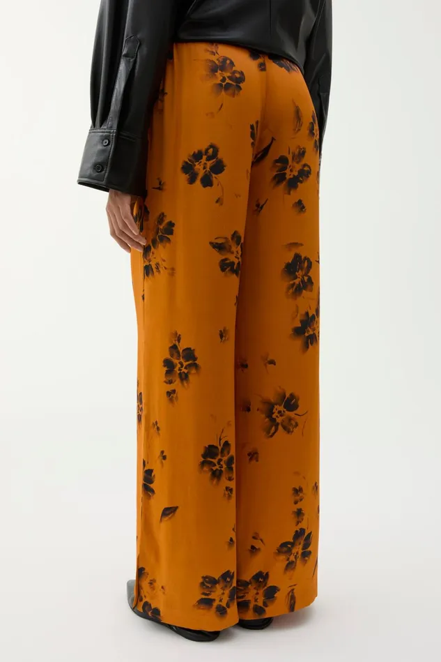 Sigrid Long Patchwork Pants Brown Women Rodebjer Trousers