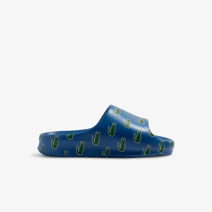 Slides Men Lacoste Mens Serve Slide 20 ColorPop Slides Dk Bludk Grn 253