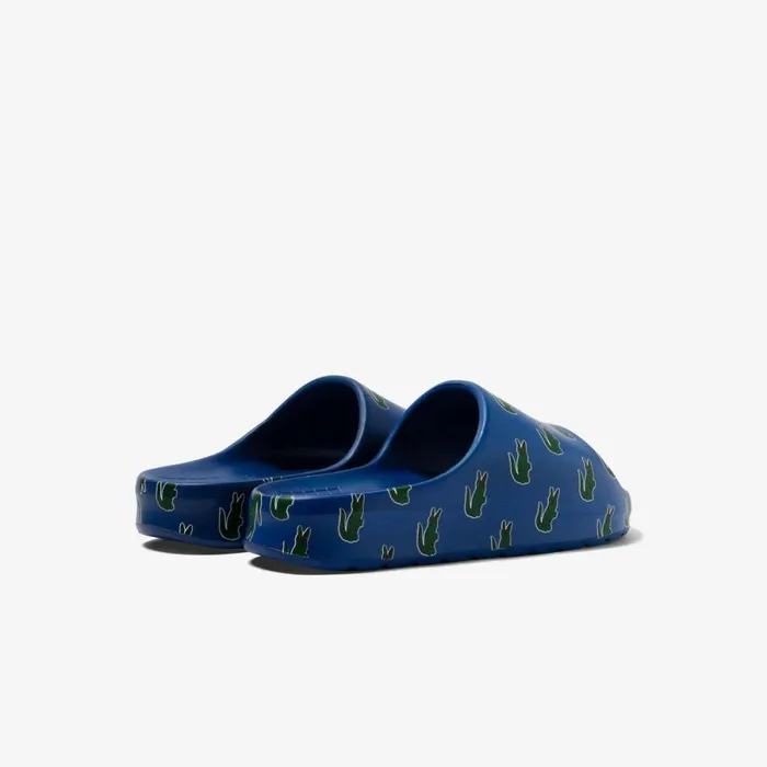 Slides Men Lacoste Mens Serve Slide 20 ColorPop Slides Dk Bludk Grn 253