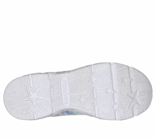 Slipins Galaxy Lights 8211 TieDye Takeoff Silver Multi Kids SKECHERS Big Kids UK Sizes 36